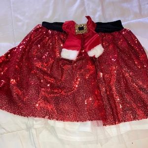 Like new women’s size medium sequin red Christmas skirt